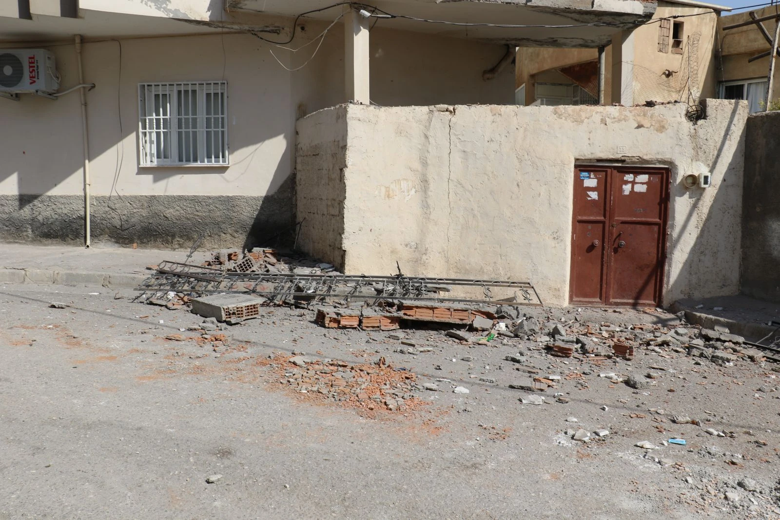 Patlamanın olduğu bölge görüntülendi