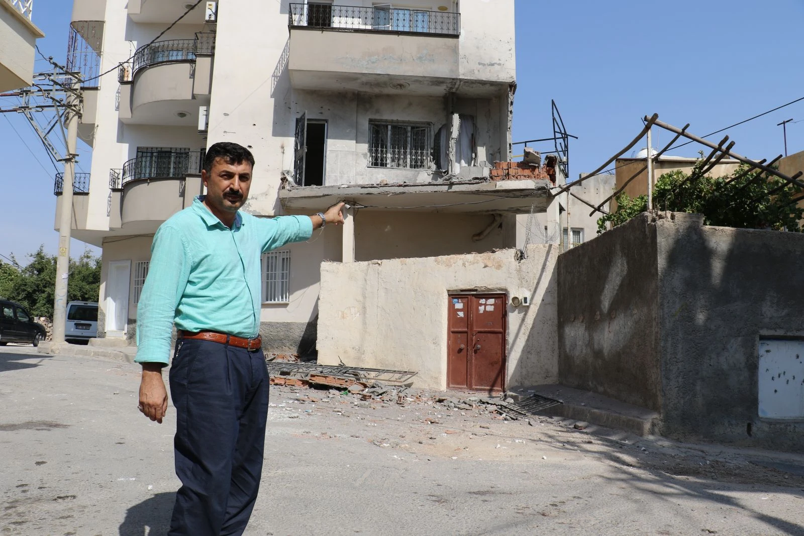 Patlamanın olduğu bölge görüntülendi