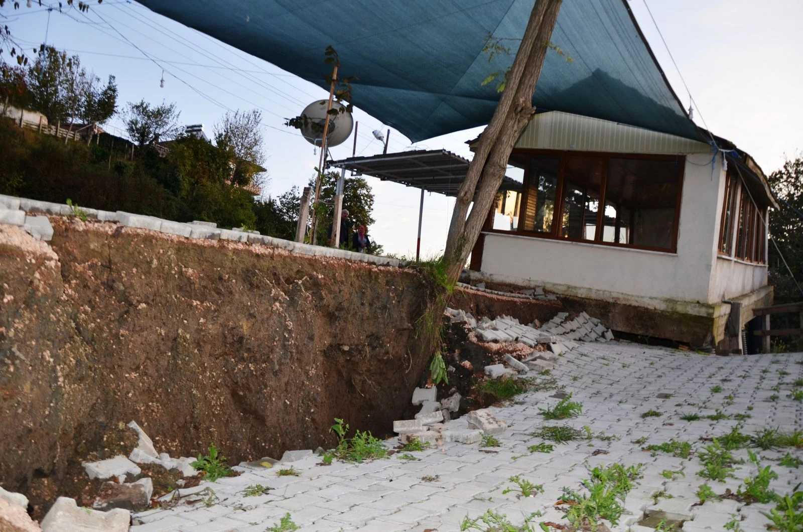 Ordu'da korkutan manzara!