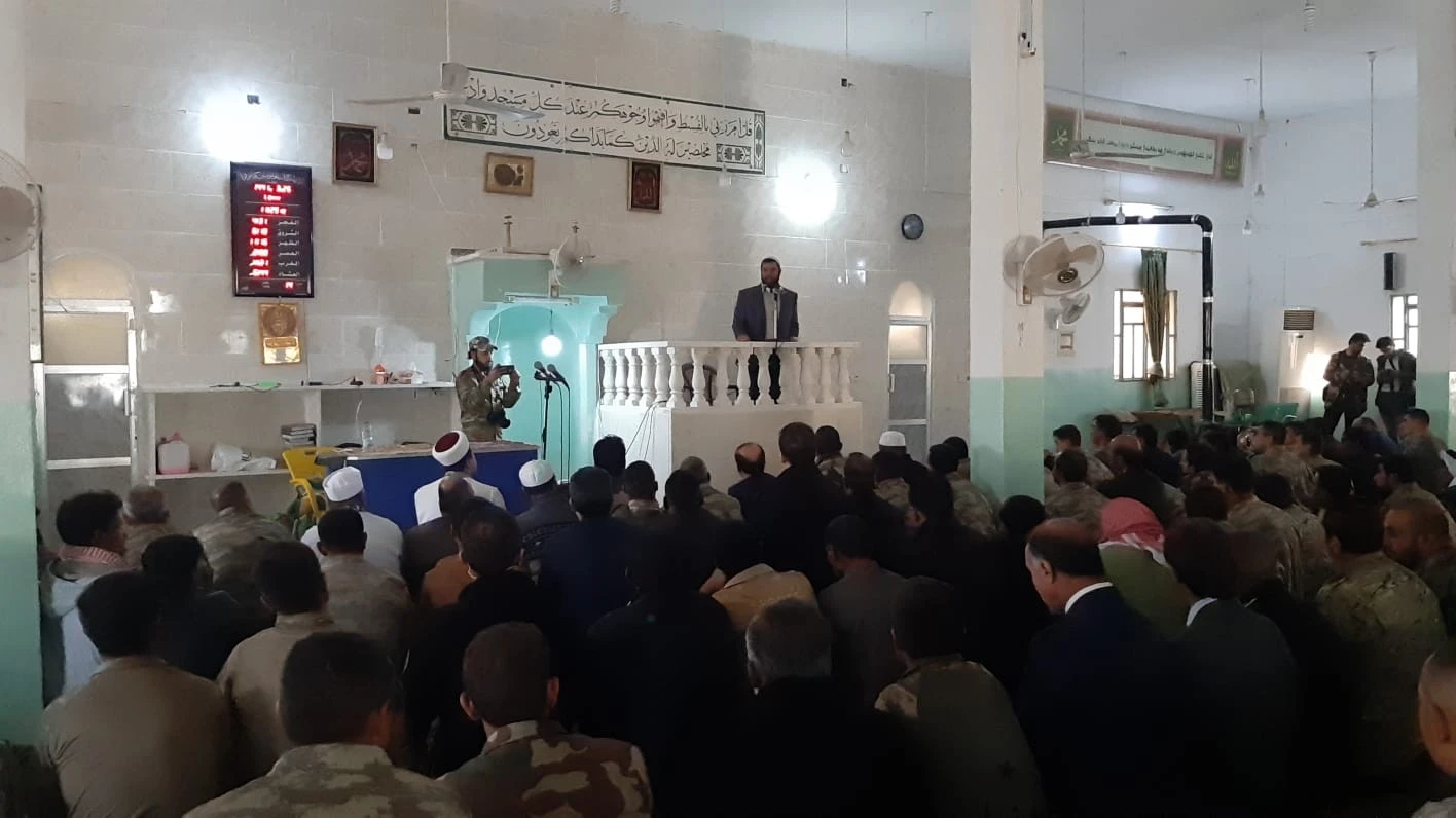 Tel Abyad'da cuma namazı kılındı