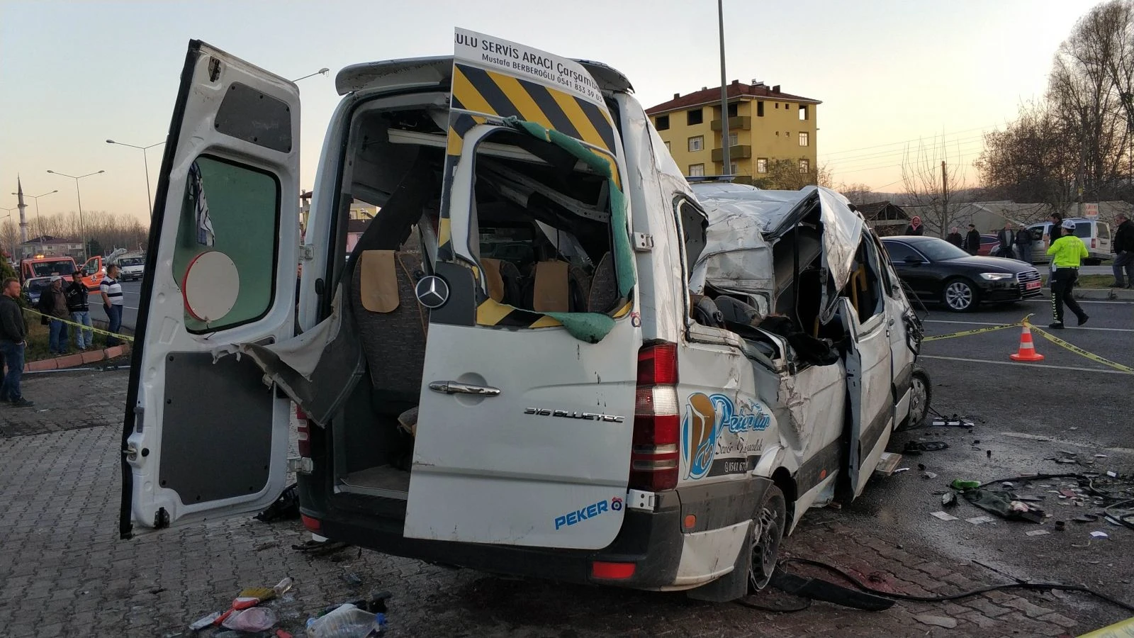 Öğrenci servisi kaza yaptı: 1 ölü