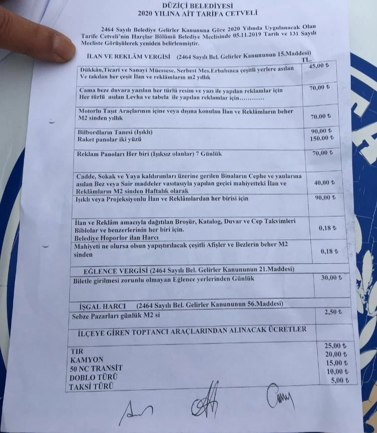 Belediyeden şoförlerin tepkisini çeken uygulama