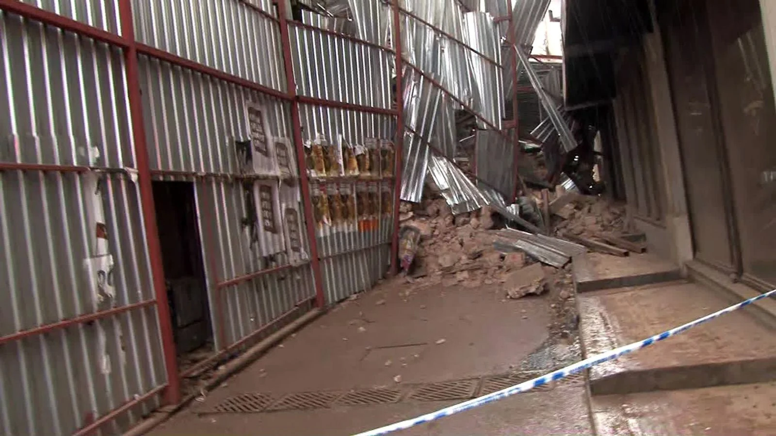 İnşaat halindeki binada çökme!