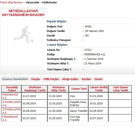 Allahyar Sayyadmanesh Fenerbahçe'ye döndü