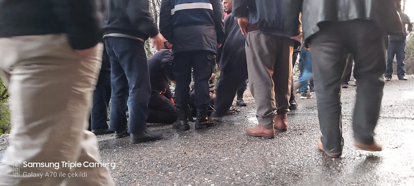 Aracıyla uçuruma yuvarlanan sürücünün cesedi, 1 gün sonra bulunabildi