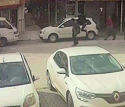 Klima hırsızını adeta uçarak yakaladı