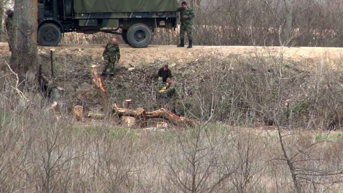 Yunanistan mülteci sınırında