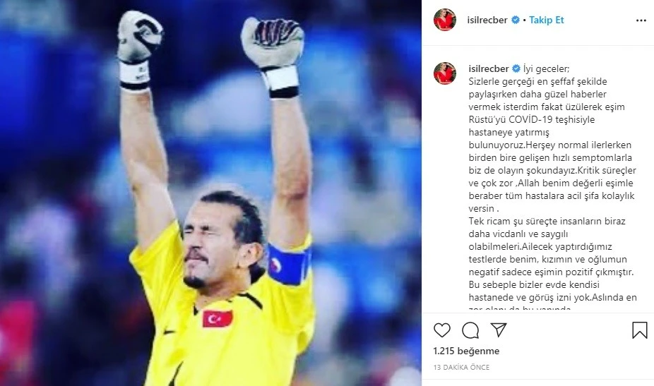 Rüştü Reçber'in koronavirüs testi pozitif çıktı