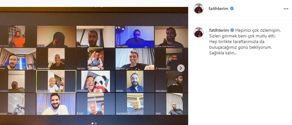 Fatih Terim: 'Hepinizi çok özlemişim'