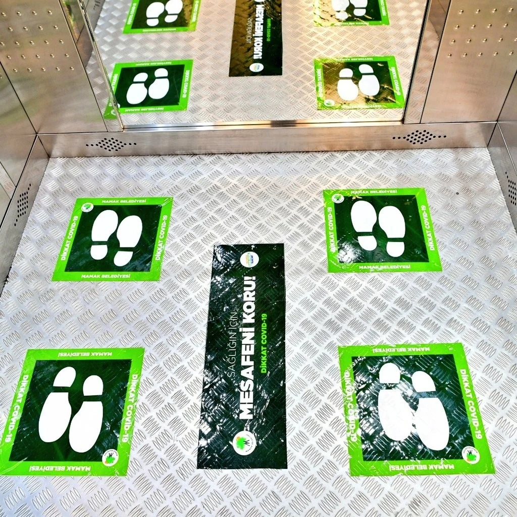 Asansörlere Covid-19 düzeni