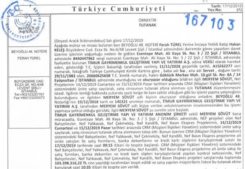 Nef, iki günde 103 milyon liralık satış yaptı