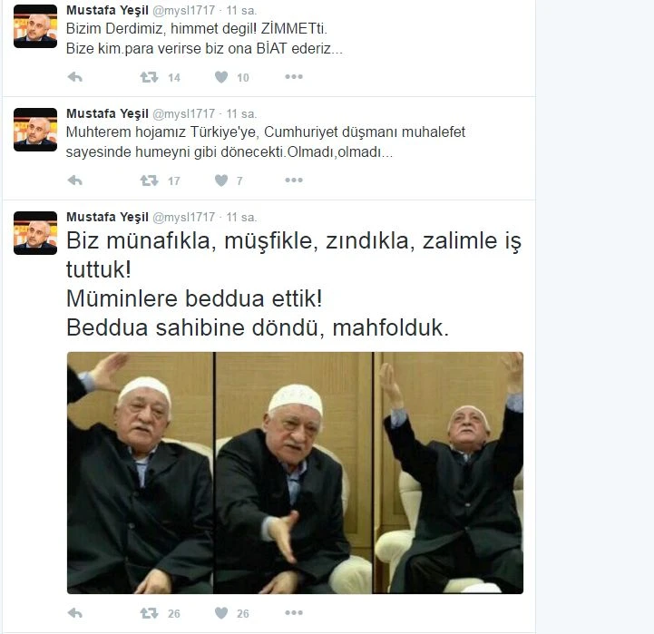 Mustafa yeşil'in sosyal medya hesabı ayyıldız tim tarafından hacklendi