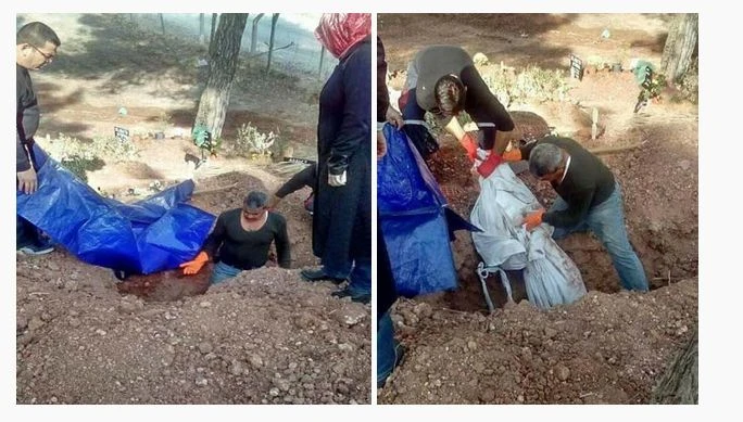 PKK'lı cenazesi 4 gün sonra mezardan çıkarıldı