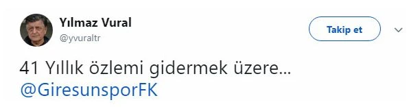 Yılmaz Vural Giresunspor'un başına geçti