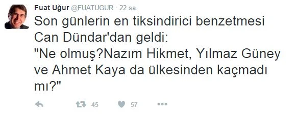Cem Küçük: Can Dündar tescilli vatan hainidir!