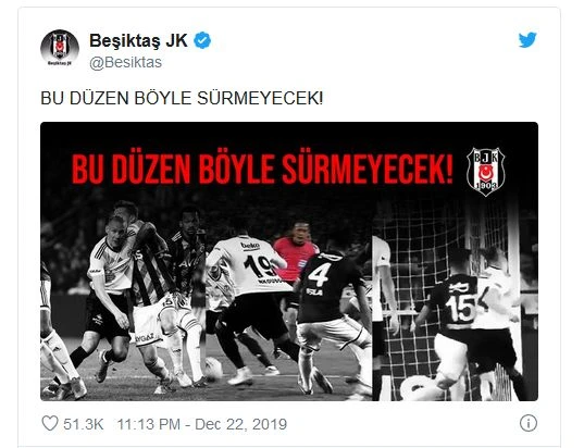 Beşiktaş'tan hakem kararlarına tepki