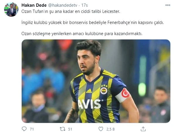 Ozan Tufan Leicester City yolunda