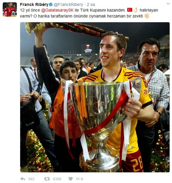 Ribery, Galatasaray'ı unutmadı