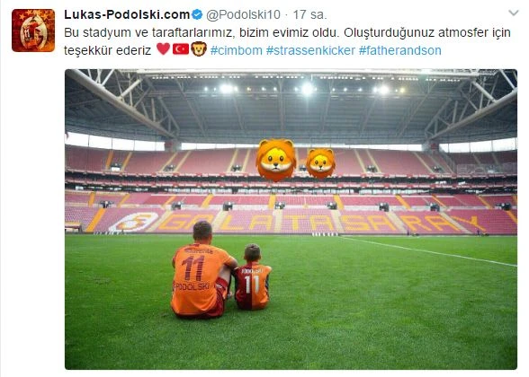 Podolski, Türk Telekom Stadyumu’na veda etti