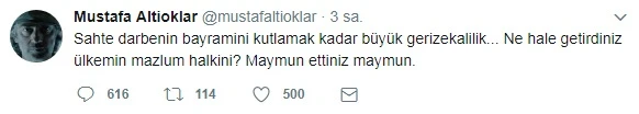 Mustafa Altıoklar'dan küstah paylaşım!