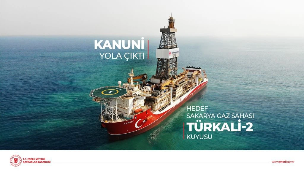 Kanuni sondaj gemisi Karadeniz'e açıldı