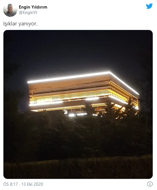 İçişleri'nden "ışıklar yanıyor" paylaşımına tepki