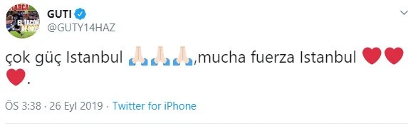 Guti'den İstanbul depremi sonrası geçmiş olsun mesajı: "Güçlü ol İstanbul"