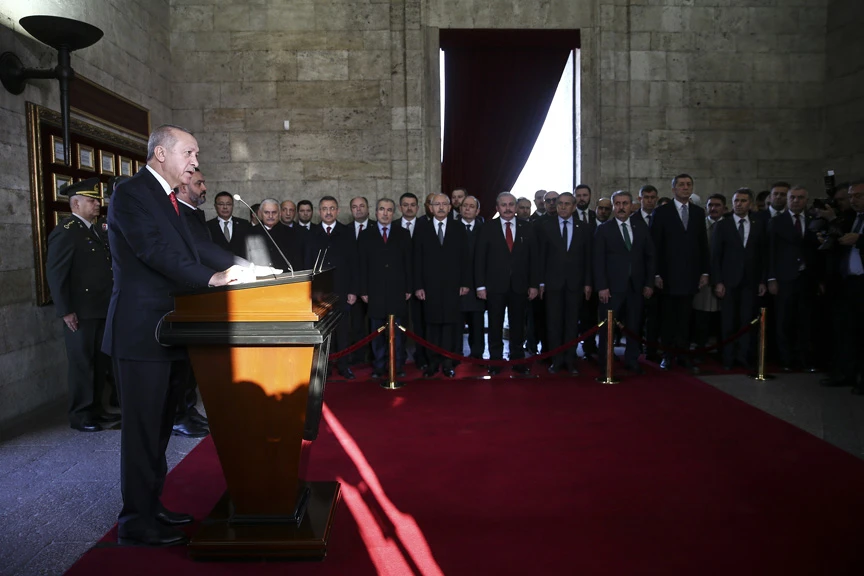 'Türkiye Cumhuriyeti'ni dünyanın en güçlü devletlerinden yapma yolunda yürüyoruz'