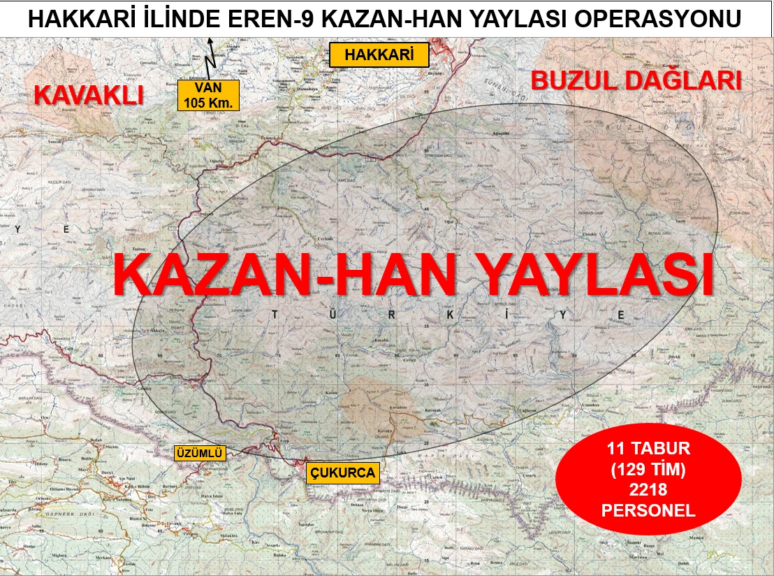 "Eren-9 Kazan-Han Yaylası” operasyonu başlatıldı