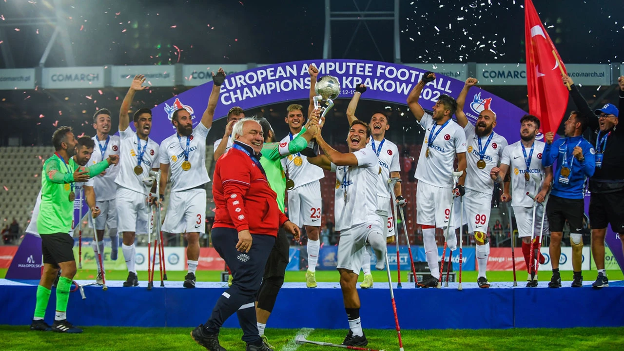 Ampute Futbol Milli Takımı üst üst 2. kez Avrupa Şampiyonu!