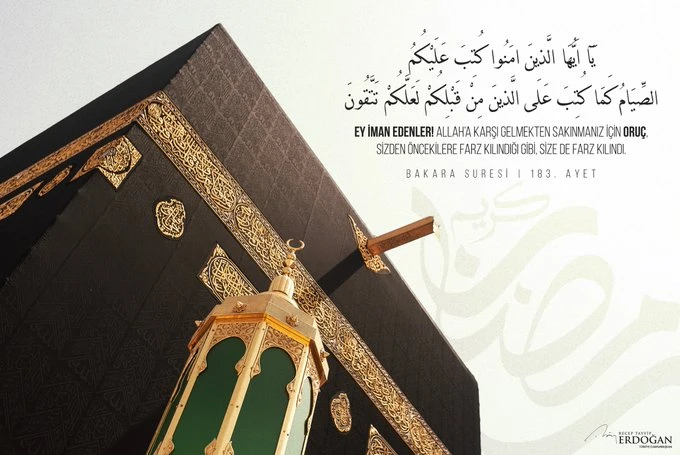 Cumhurbaşkanı Erdoğan'dan ramazan başlangıcı mesajı: "Hoş geldin ya Şehr-i Ramazan"