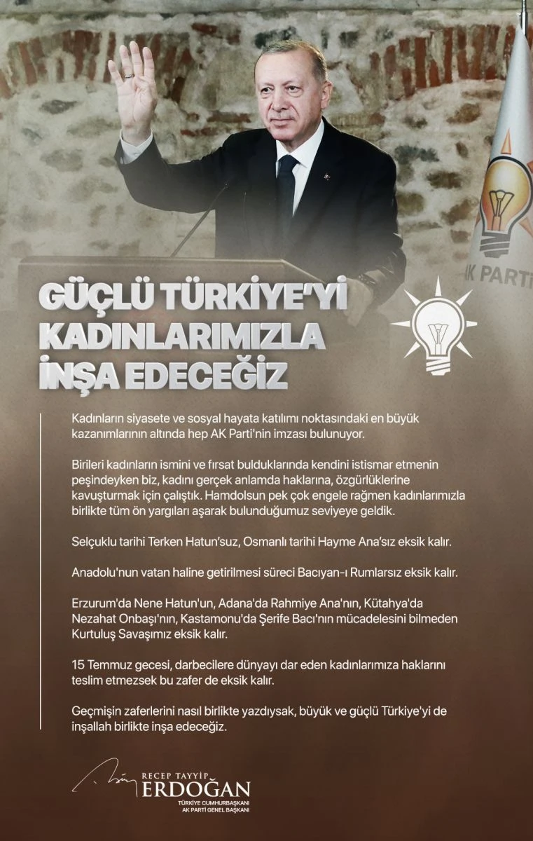 Cumhurbaşkanı Erdoğan'dan güçlü Türkiye mesajı