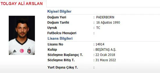 Tolgay Arslan'ın imzası resmiyete döküldü