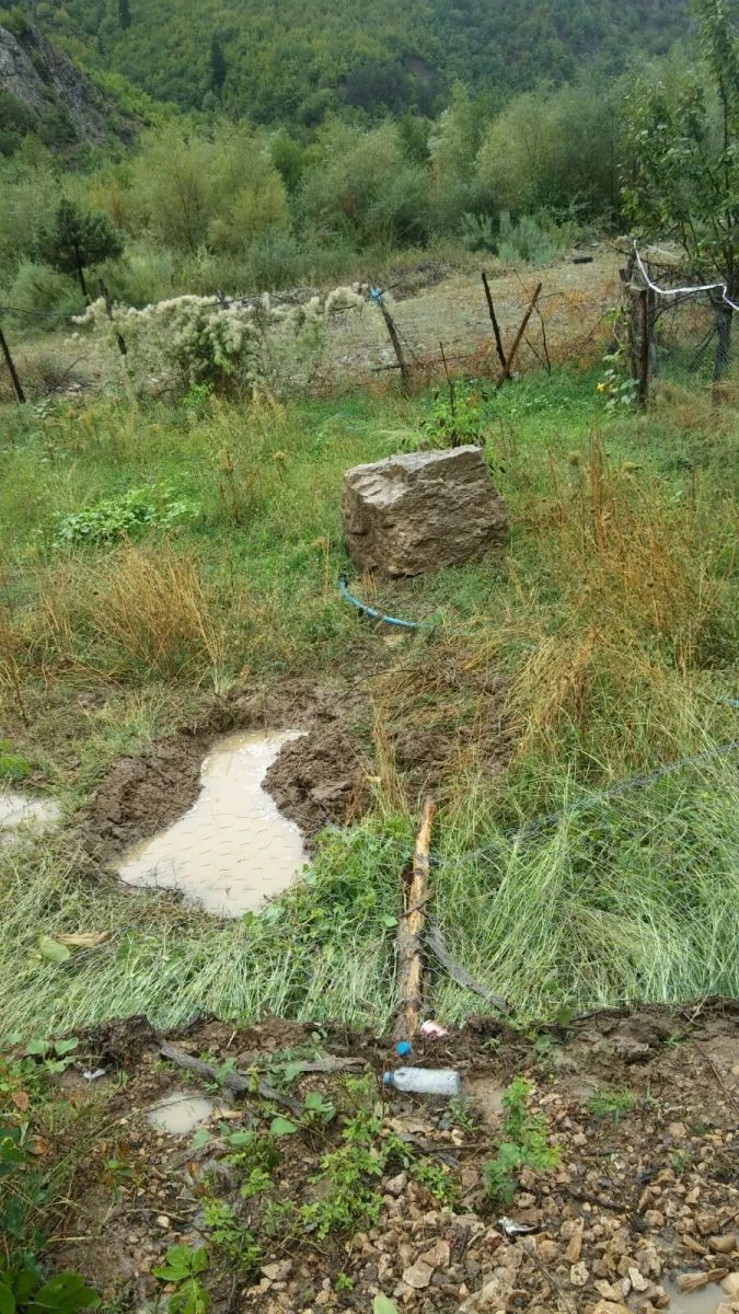 Otomobilin üzerine kaya düştü: 3 ölü, 1 yaralı