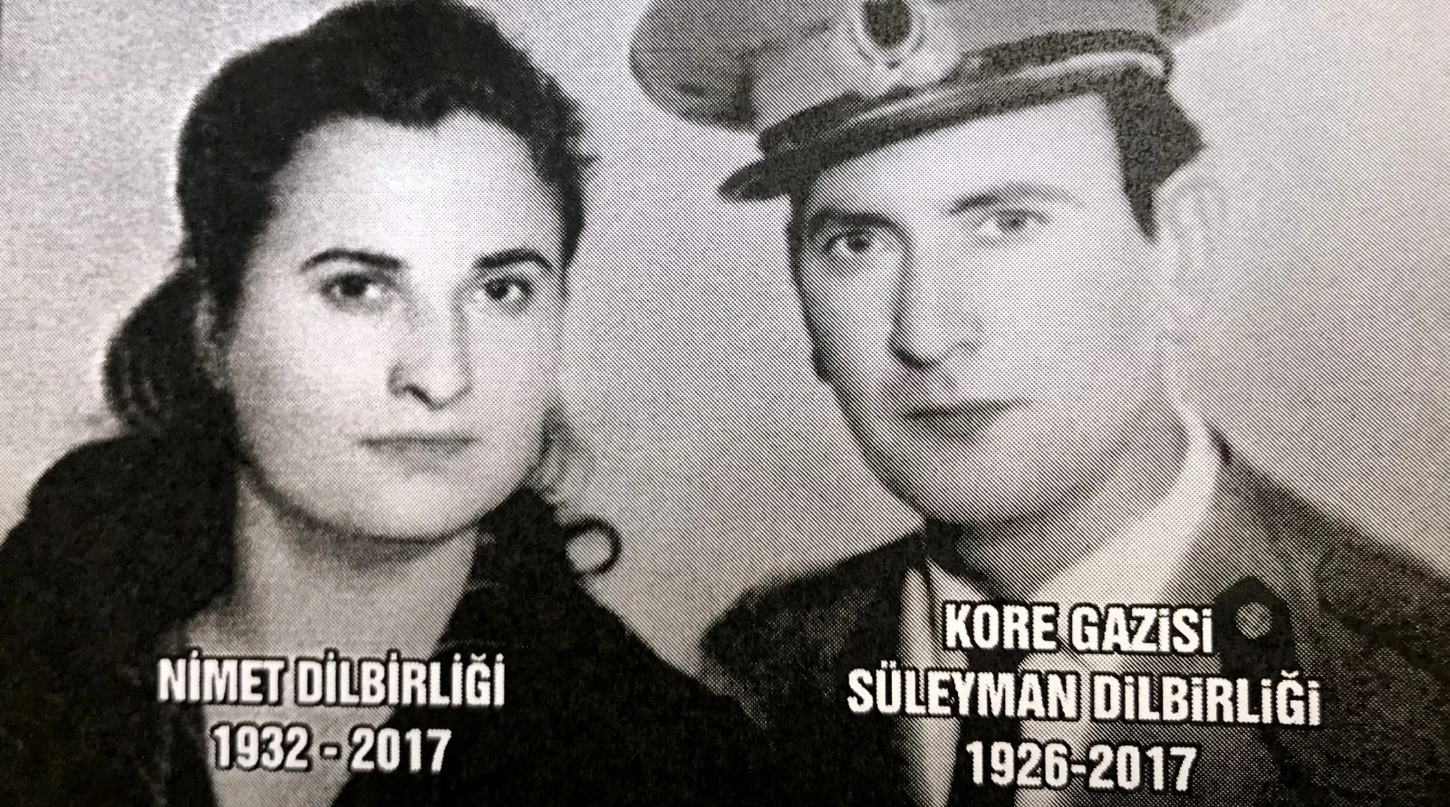 Kore Gazisi Süleyman Dilbirliği ve eşi Nimet Dilbirliği son yolculuklarına uğurlandı