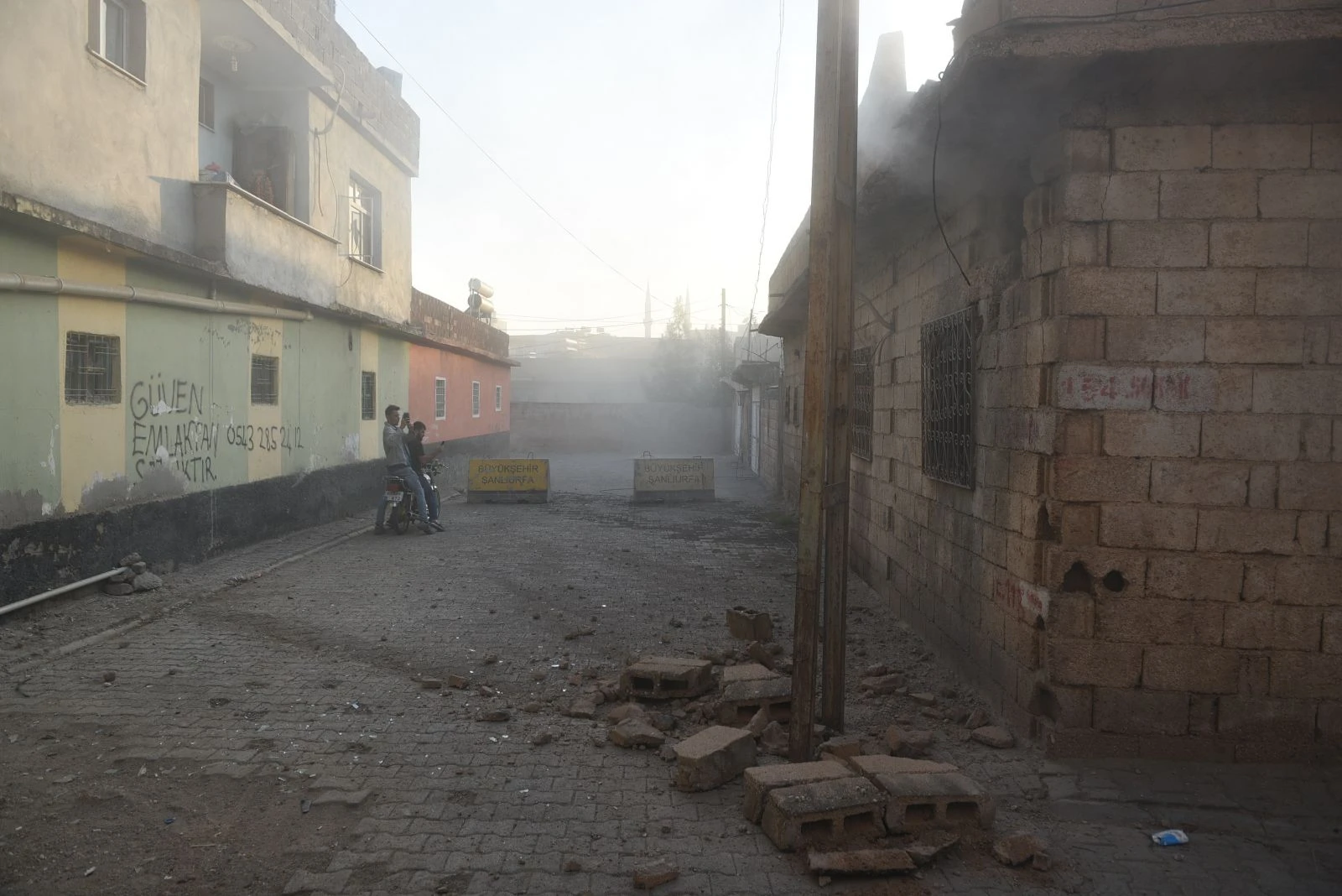 Ceylanpınar'a havan mermisi düştü