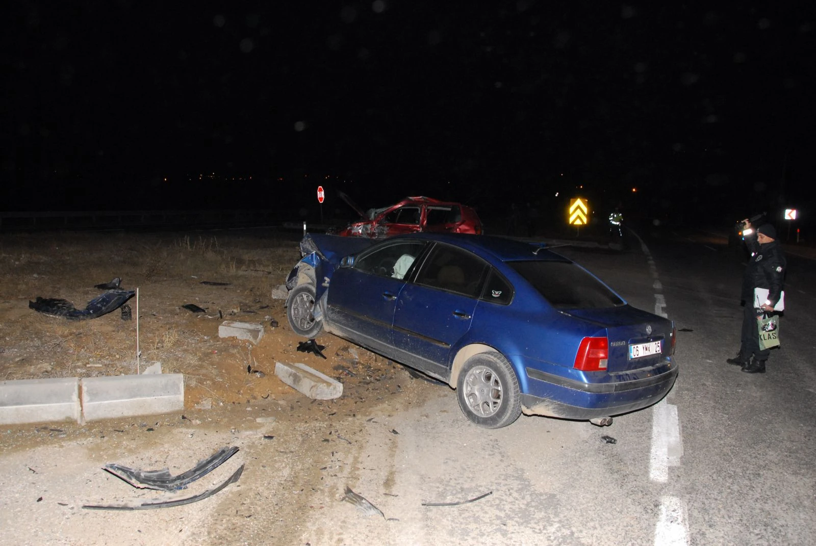 Kırıkkale'de feci kaza: 1 ölü, 1 yaralı