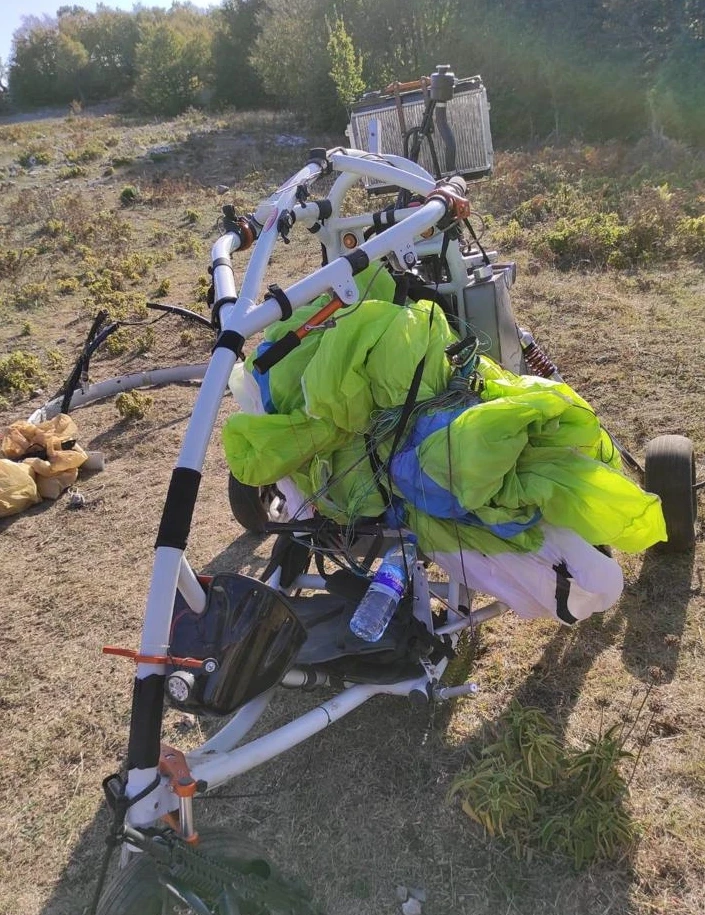 İşte teröristlerin Amanoslar'a geldiği paramotor