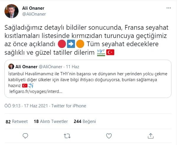 Fransa'dan Türkiye kararı: Seyahat uyarısı kalktı