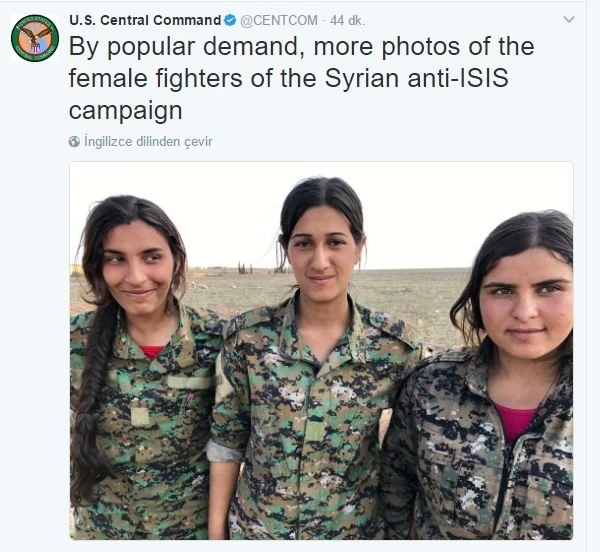 ABD Merkez Komutanlığı'ndan provokatif tweetler