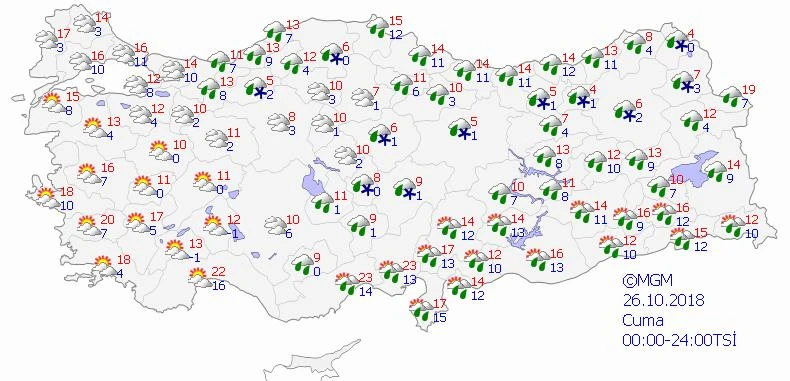 Meteoroloji 5 günlük hava durumu tahminini güncelledi! Hafta sonu...
