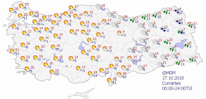 Meteoroloji 5 günlük hava durumu tahminini güncelledi! Hafta sonu...