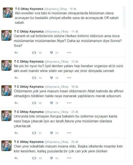 Oktay Kaynarca'dan Paris saldırısına sitem dolu yorum