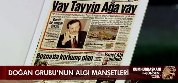 Erdoğan'dan Doğan Medya'ya ağır sözler