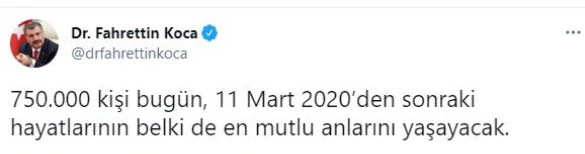 Bakan Koca'dan dikkat çeken açıklama