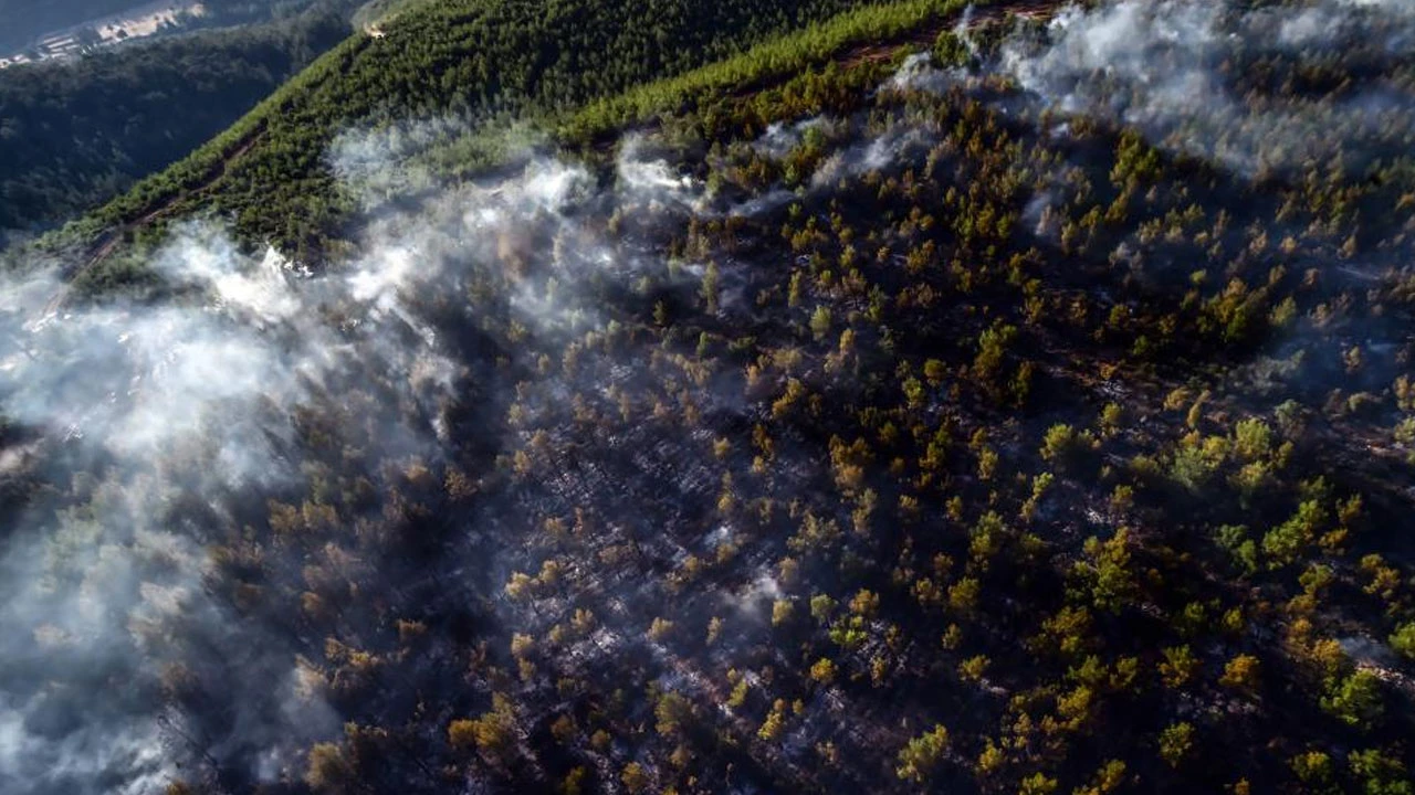 Helikopterden görüntülendi: Bir seferde 2 buçuk ton su