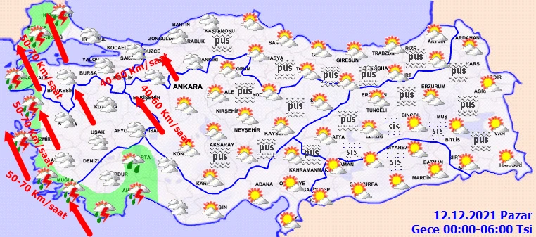 Son dakika! Meteoroloji'den İstanbul ve Trakya için kuvvetli yağış uyarısı (12 Aralık hava durumu)