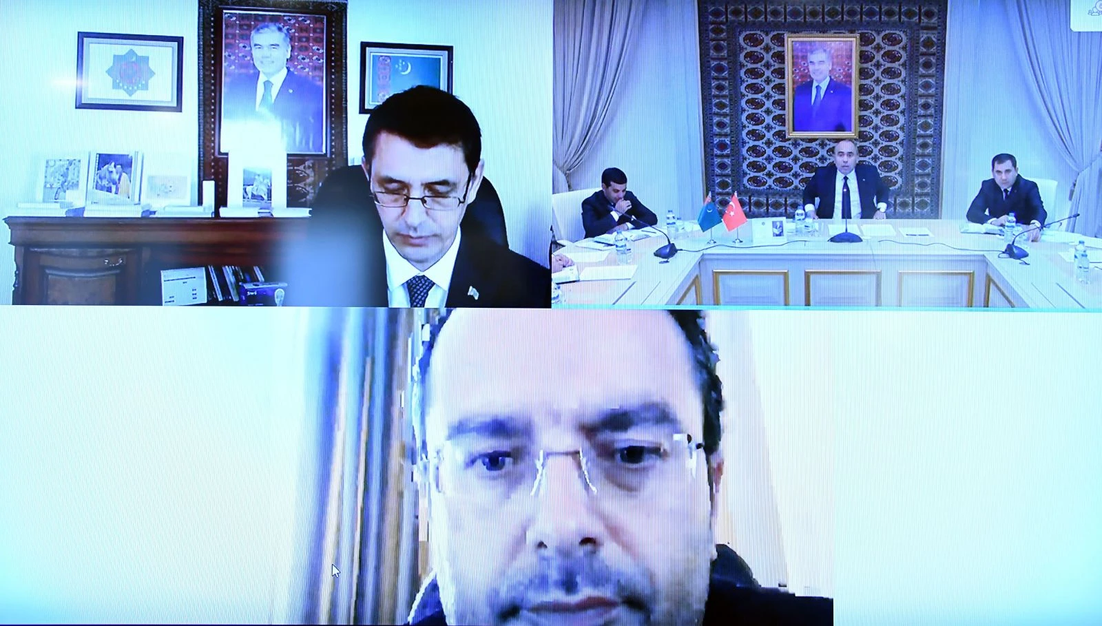 Bakan Karaismailoğlu Türkmenistan Başkan Yardımcısı Ovezov ile görüştü