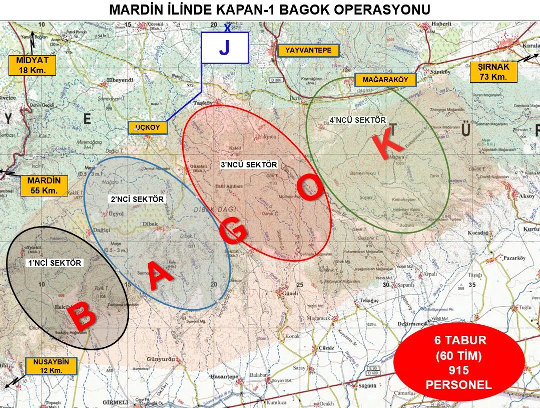 'KAPAN-1 BAGOK' Operasyonu başlatıldı