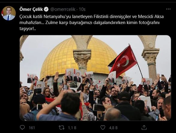 Ömer Çelik’ten Akşener’e fotoğrafla cevap